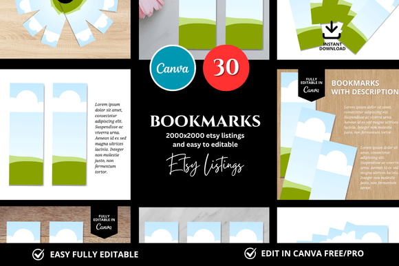 30 Bookmark Etsy Mockup Templates: Elevate Your Shop's Visuals