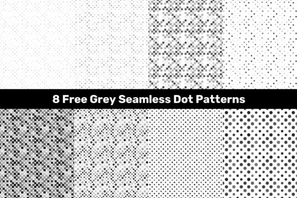 8 Free Grey Seamless Dot Patterns for Modern Design