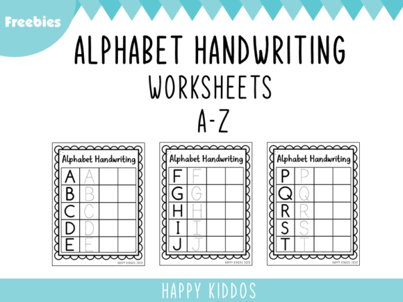 Alphabet Handwriting Worksheets Freebies: A Design Asset for Education