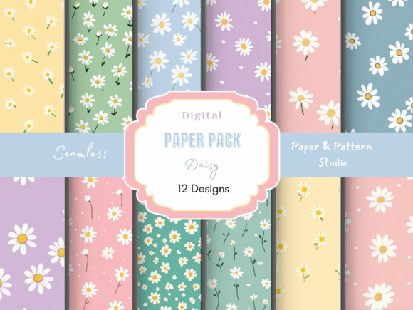 Charming Design: Using the Pastel Daisy Seamless Pattern