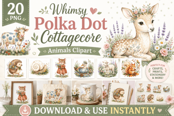 Whimsy Polka Dot Cottagecore Animals: A Designer's Guide